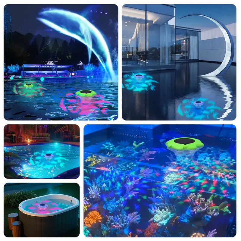 Lampe de Piscine Flottante Solaire LED – Éclairage Multicolore Étanche