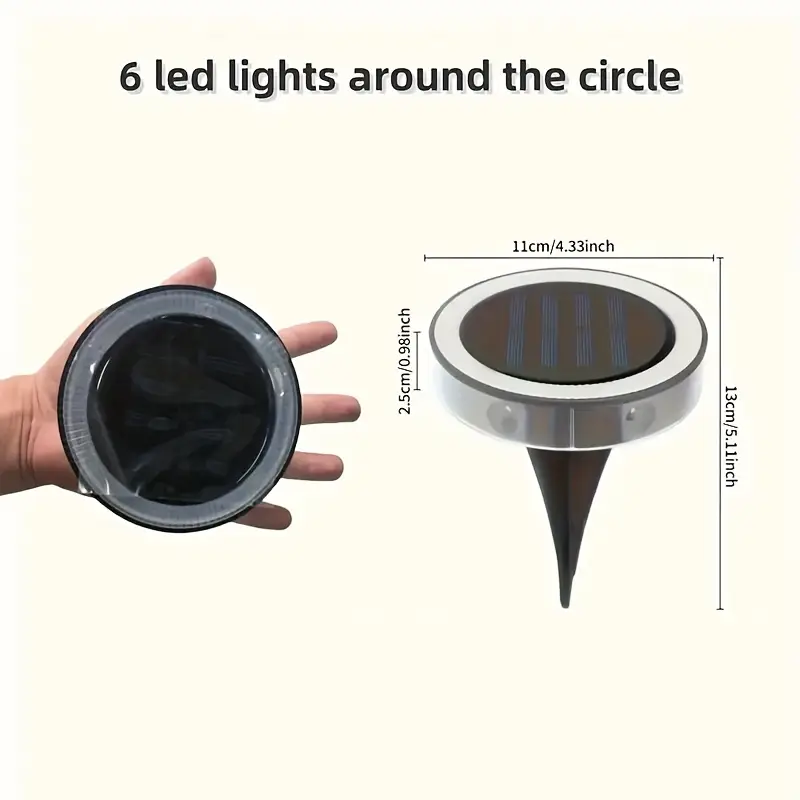Lot de Lampes Solaires à LED – Éclairage Extérieur Puissant et Écoénergétique