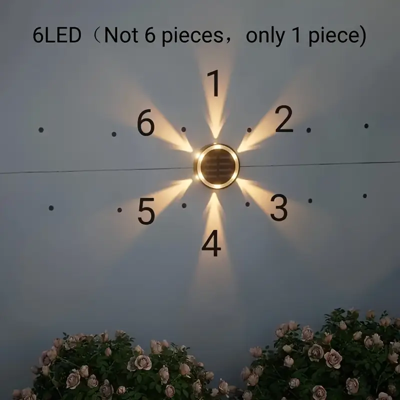 Lot de Lampes Solaires à LED – Éclairage Extérieur Puissant et Écoénergétique