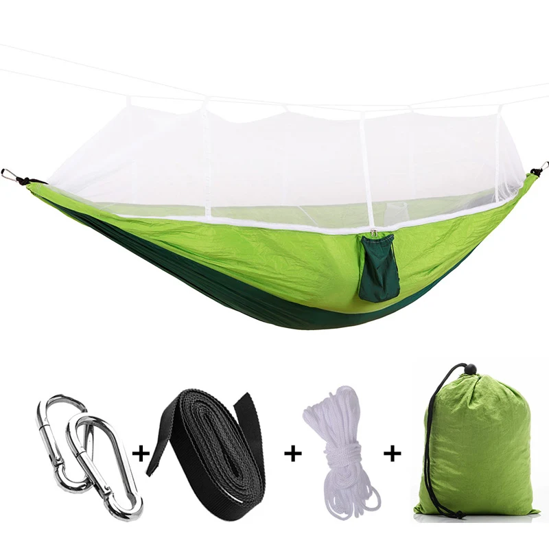 Hamac de Camping Aérien avec Moustiquaire – Confort et Protection en Plein Air
