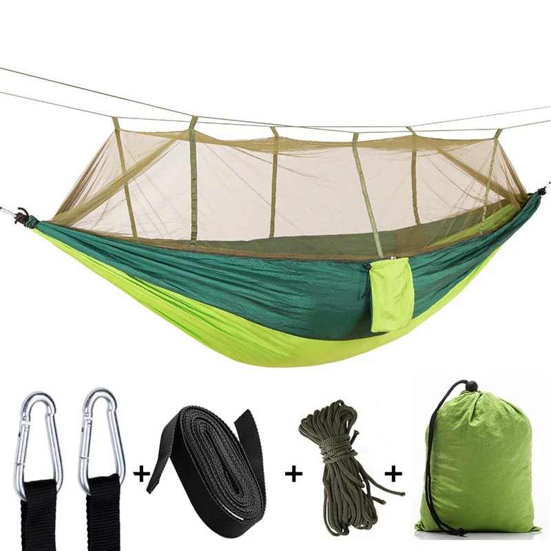 Hamac de Camping Aérien avec Moustiquaire – Confort et Protection en Plein Air
