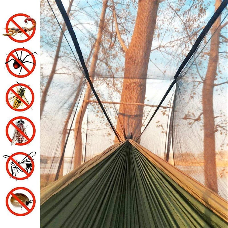 Hamac de Camping Aérien avec Moustiquaire – Confort et Protection en Plein Air
