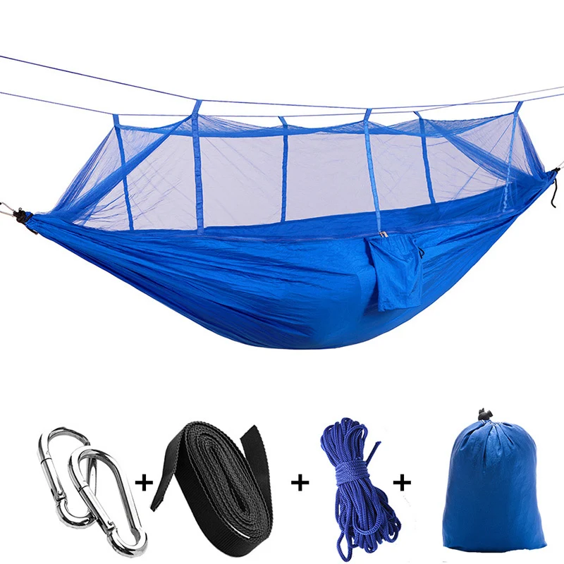 Hamac de Camping Aérien avec Moustiquaire – Confort et Protection en Plein Air