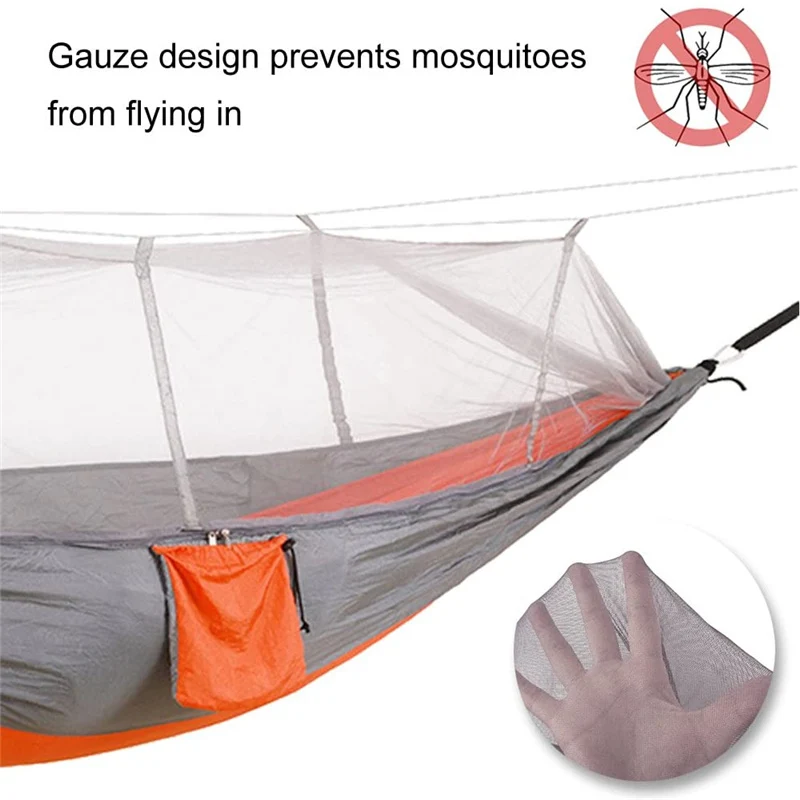 Hamac de Camping Aérien avec Moustiquaire – Confort et Protection en Plein Air