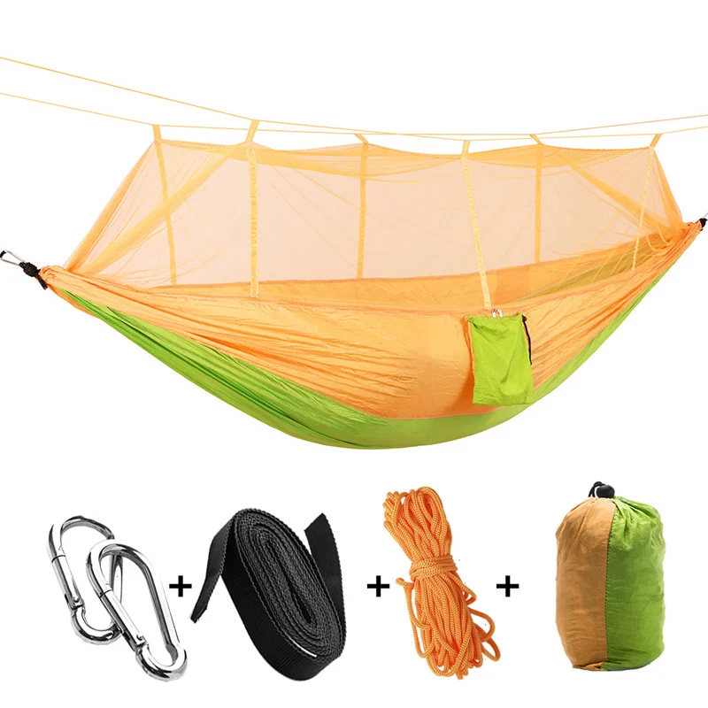 Hamac de Camping Aérien avec Moustiquaire – Confort et Protection en Plein Air