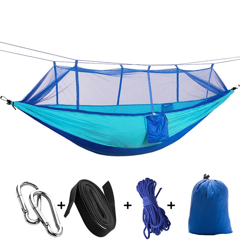 Hamac de Camping Aérien avec Moustiquaire – Confort et Protection en Plein Air