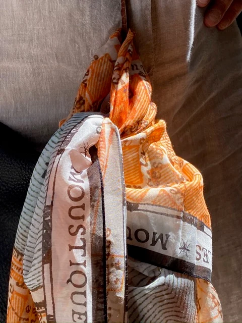 Foulard Plan d'Arles orange