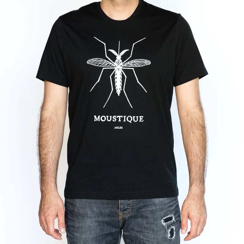 T-shirt manches courtes noir Homme - Moustique