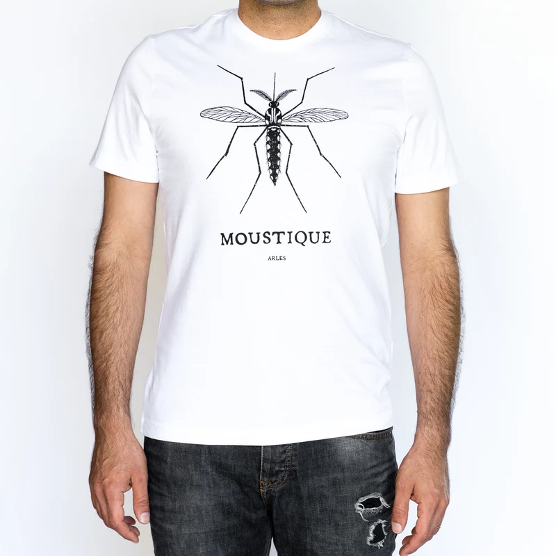T-shirt manches courtes blanc Homme - Moustique