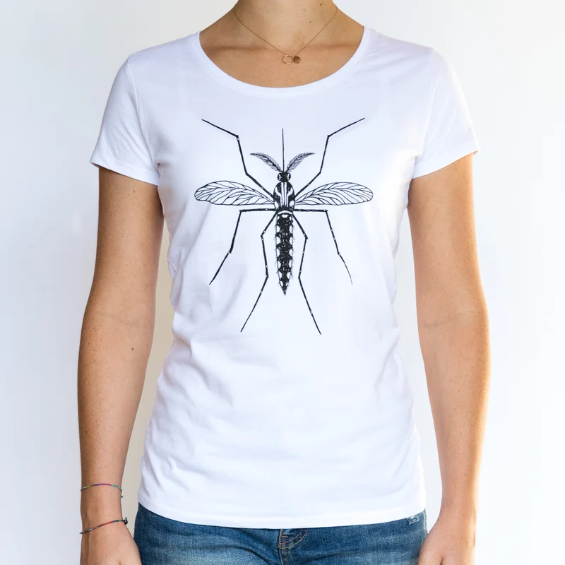T-shirt manches courtes blanc Femme - Moustique