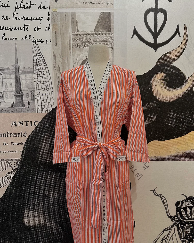 Peignoir Moustique orange