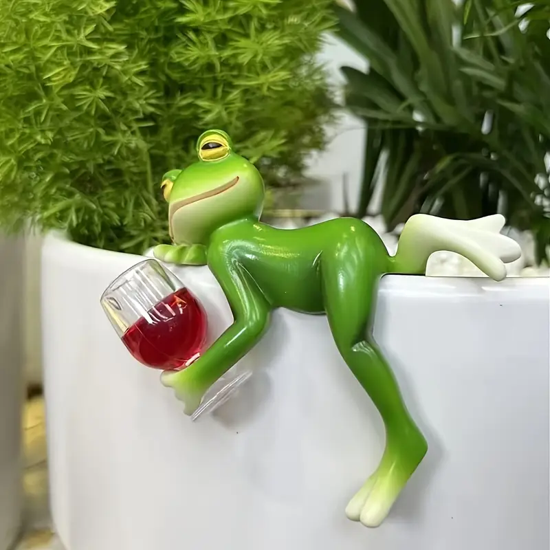 Statue Murale Fantaisiste de Grenouille – Pour Jardin , Balcon ou Patio