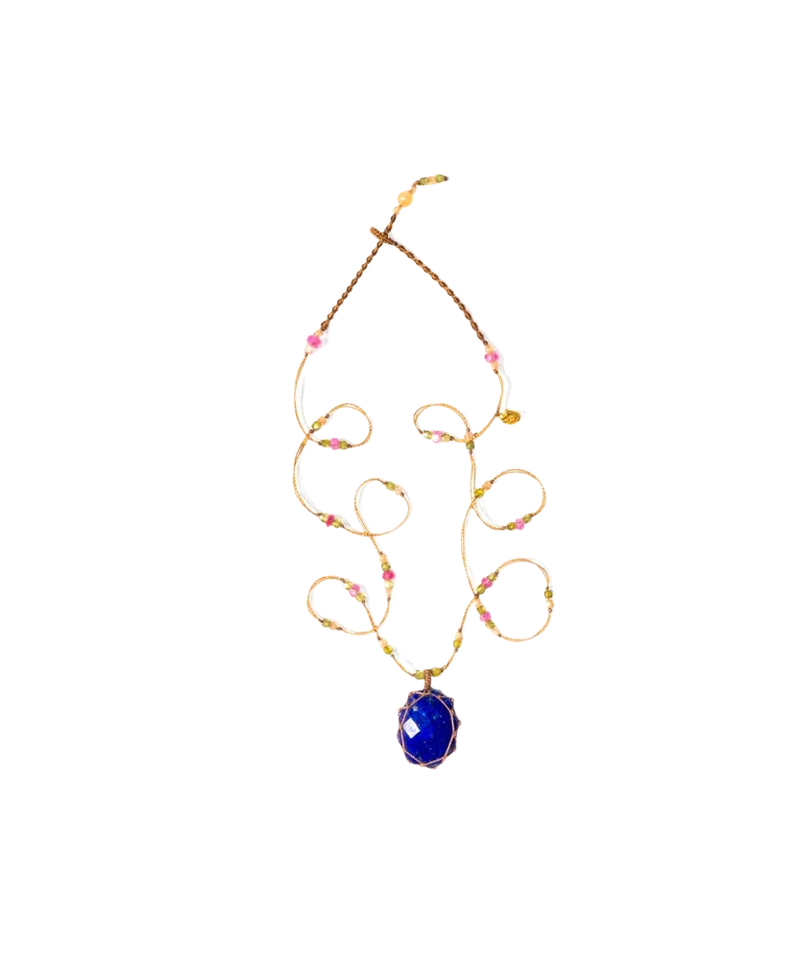 Collier en Lapis Lazuli court