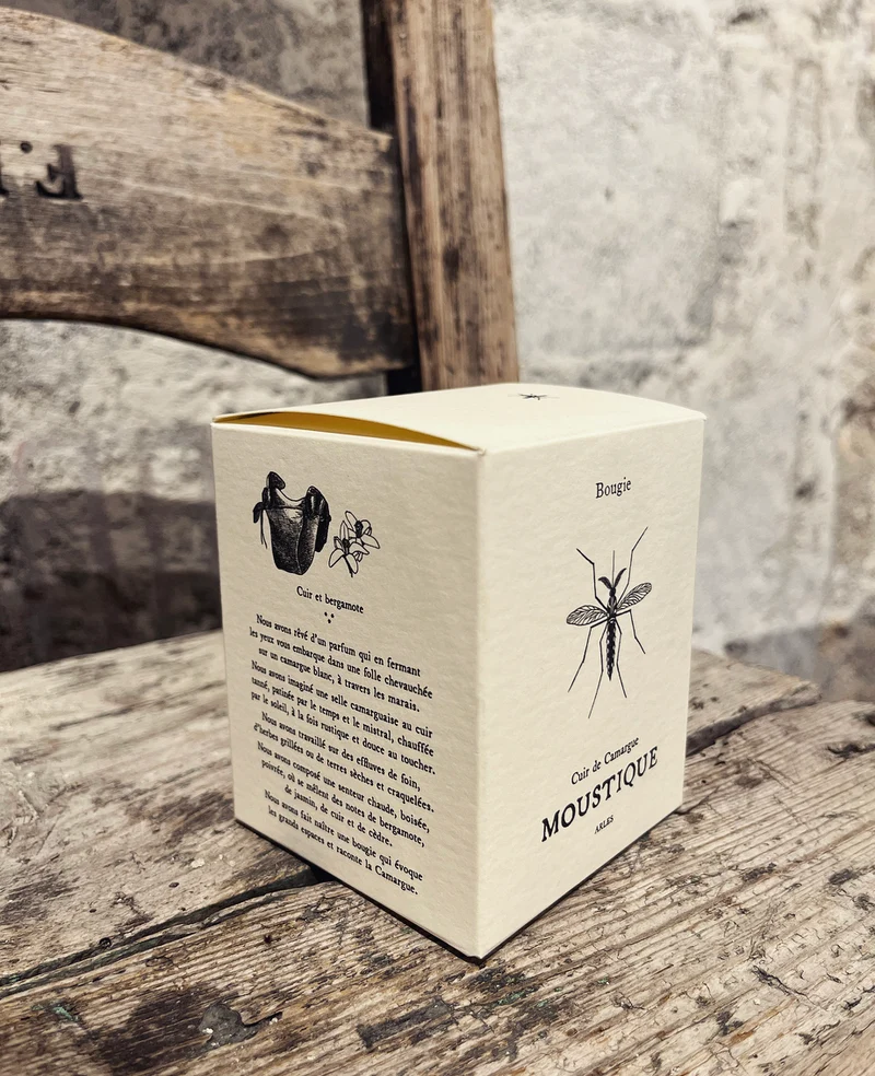 Bougie Moustique cuir de Camargue