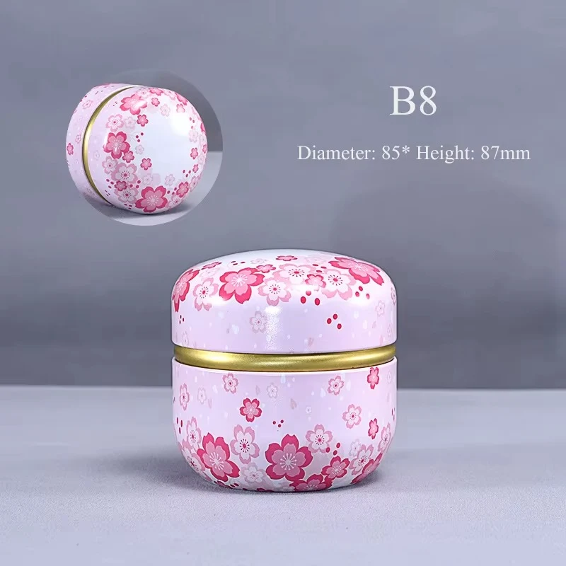 Boîte à Thé Japonaise en Fer Blanc