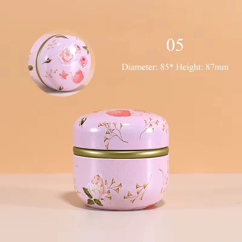 Boîte à Thé Japonaise en Fer Blanc