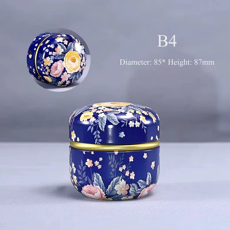 Boîte à Thé Japonaise en Fer Blanc
