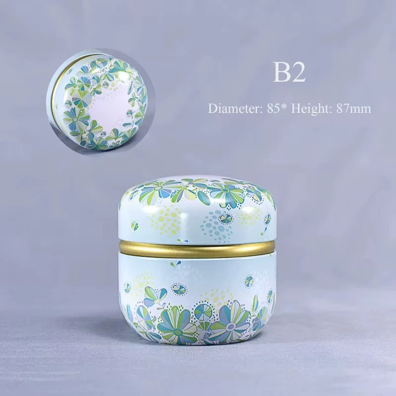 Boîte à Thé Japonaise en Fer Blanc