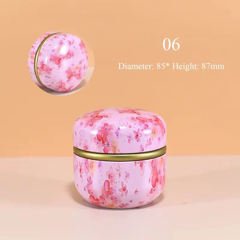 Boîte à Thé Japonaise en Fer Blanc