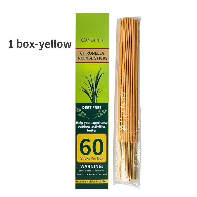 Bâton d'Encens Anti-Moustiques à la Citronnelle - Naturel et Sûr pour l'Extérieur