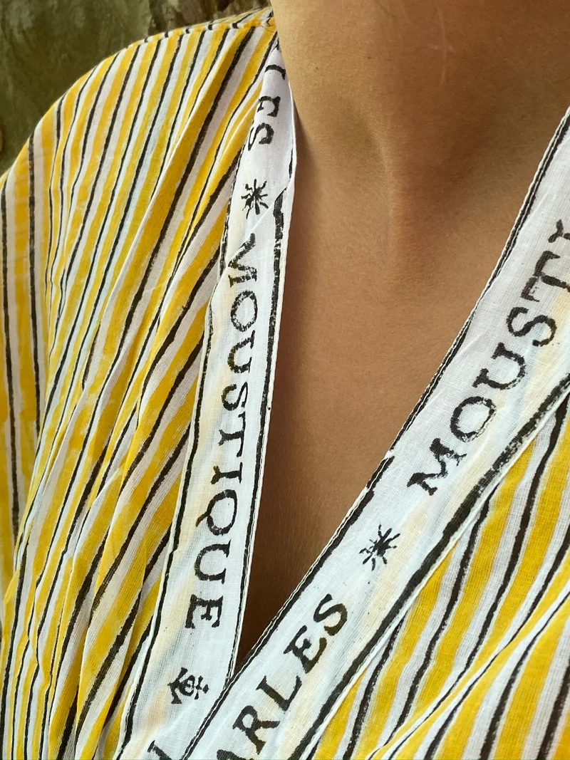 Peignoir Moustique jaune
