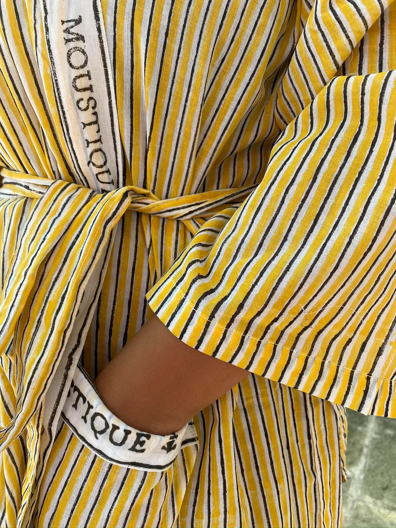 Peignoir Moustique jaune