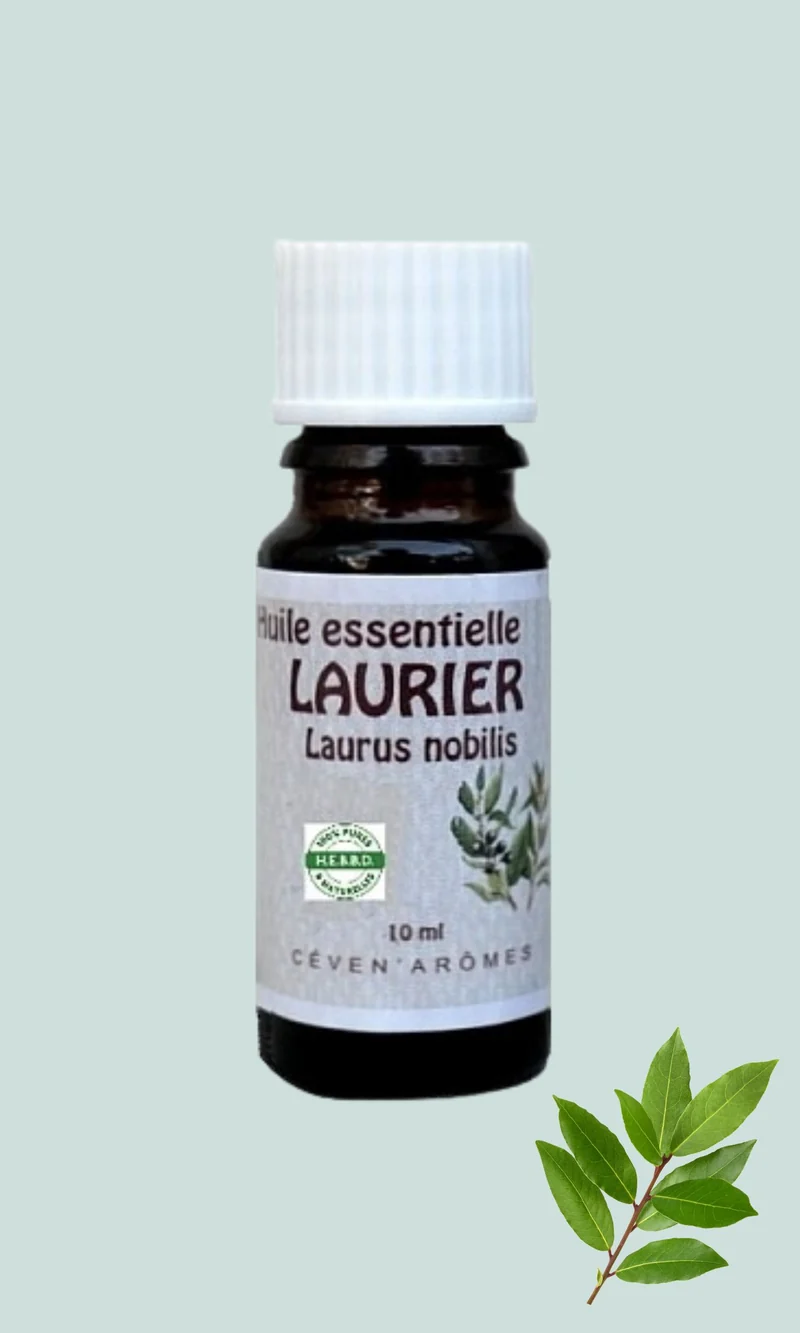 Huile Essentielle de Laurier BIO 10ml – Pureté et Bien-être, Fabrication Française