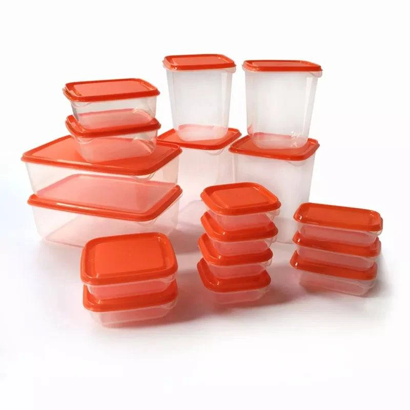 Lot 17 Bols de Conservation Plastique Hermétiques avec Couvercles - Rangement Cuisine & Frigo
