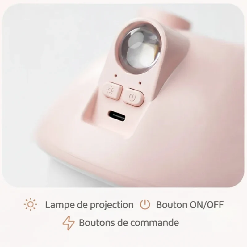 Humidificateur D’air Cartoon Champignon Pour Chambre Enfant