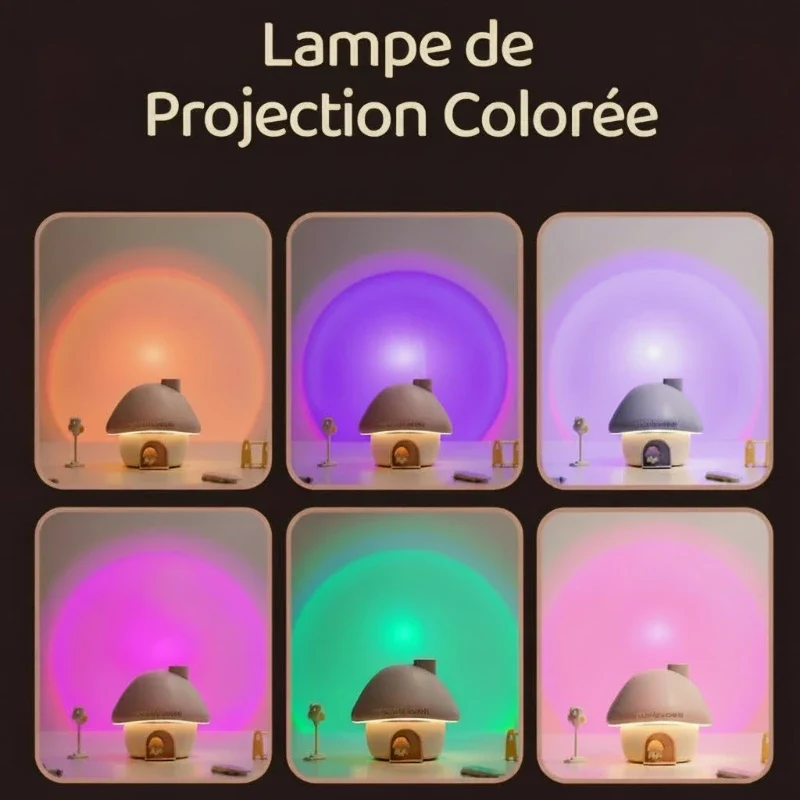 Humidificateur D’air Cartoon Champignon Pour Chambre Enfant