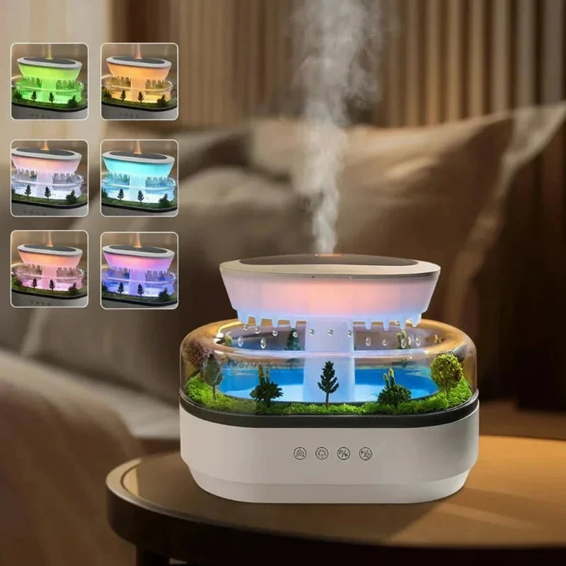 Humidificateur Nuage Arbre LED 7 Couleurs