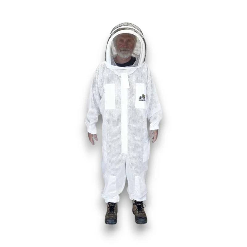 Dancing Bee Yard Manager – Combinaison d'apiculture aérée en polycoton trois couches