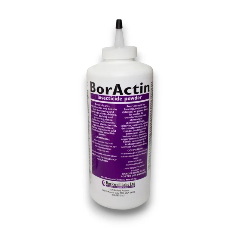 Poudre insecticide BorActin – 454 g, acide borique 99 % - contre les insectes rampants