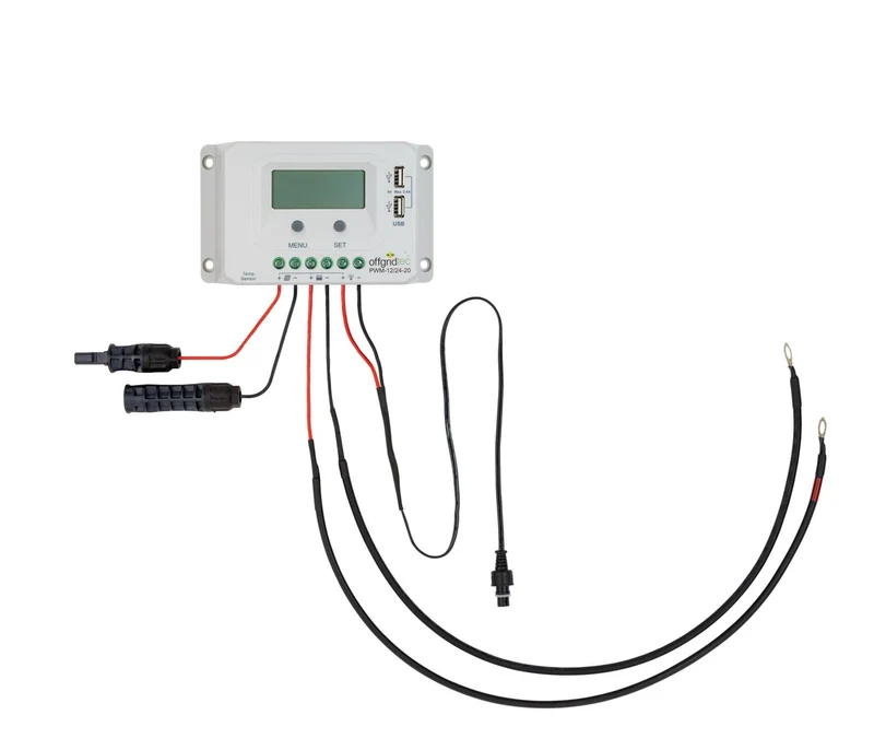 Contrôleur de charge solaire Offgridtec PWM Pro 12V/24V 20A USB — Pour BG-Protector