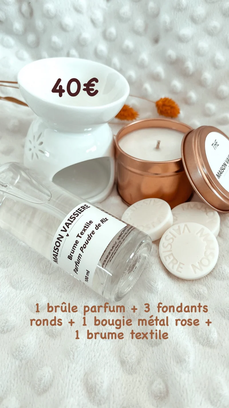 Coffret senteur - Maison Vassiere - Ensemble Complet pour une Ambiance Parfumée