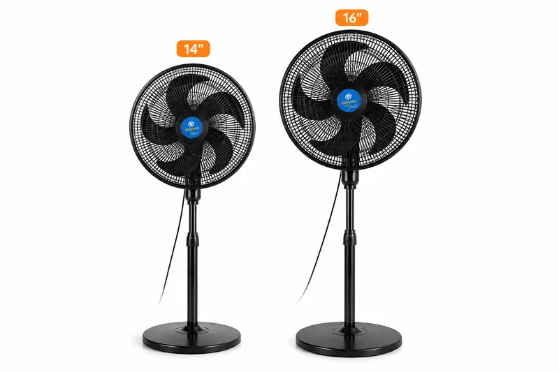 Ventilateur Sur Pied Silencieux 14" & 16" – Puissant, Silencieux & Élégant