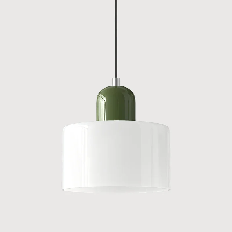 Luminaire Scandinave En Verre Coloré Long