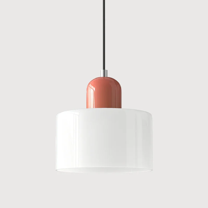 Luminaire Scandinave En Verre Coloré Long