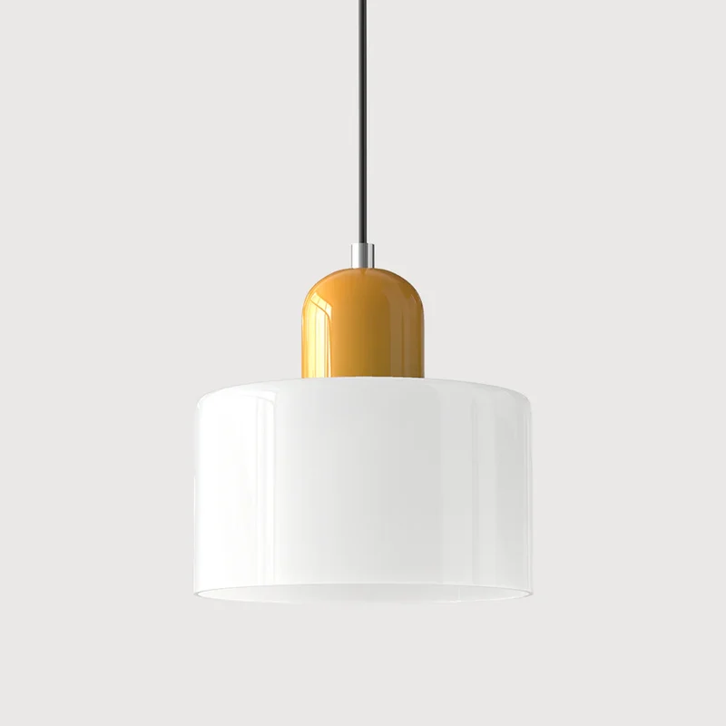 Luminaire Scandinave En Verre Coloré Long