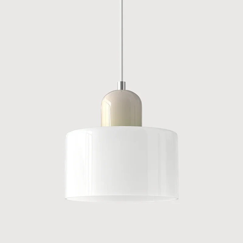 Luminaire Scandinave En Verre Coloré Long