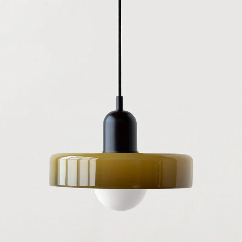 Luminaire Scandinave En Verre Coloré