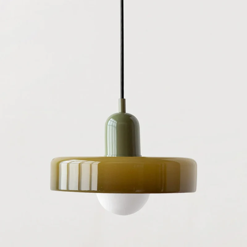 Luminaire Scandinave En Verre Coloré