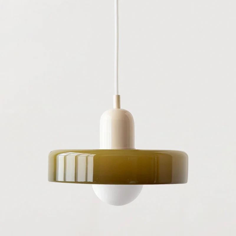 Luminaire Scandinave En Verre Coloré