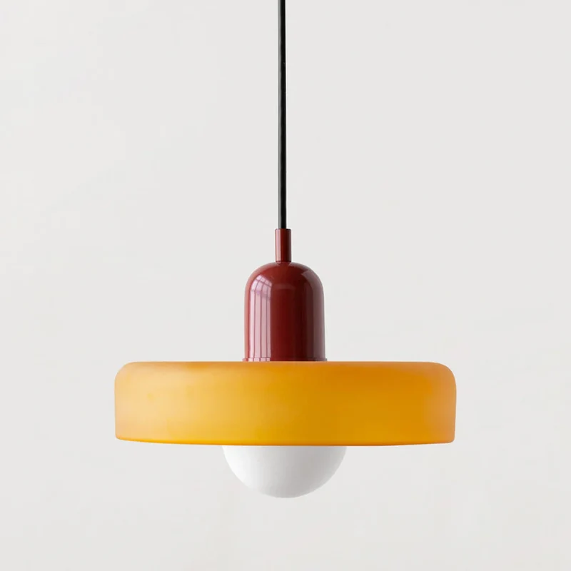 Luminaire Scandinave En Verre Coloré