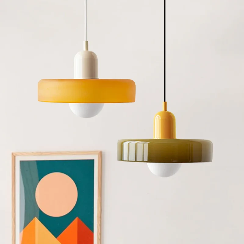 Luminaire Scandinave En Verre Coloré