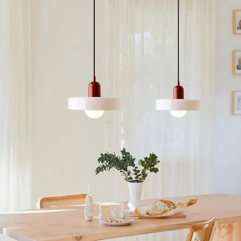 Luminaire Scandinave En Verre Coloré