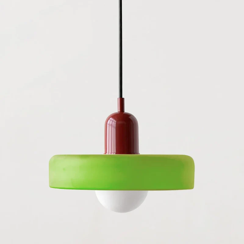 Luminaire Scandinave En Verre Coloré