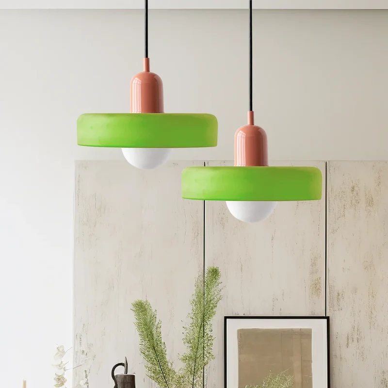 Luminaire Scandinave En Verre Coloré