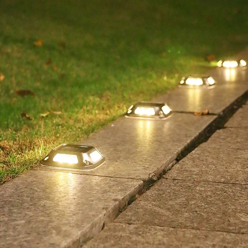 Lot de 4 Spot Solaire LED Orientable pour Jardin