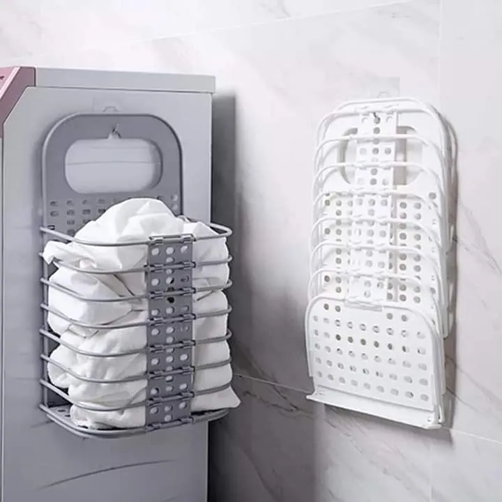 Panier à Linge Pliable Plastique - Rangement Salle de Bain & Chambre